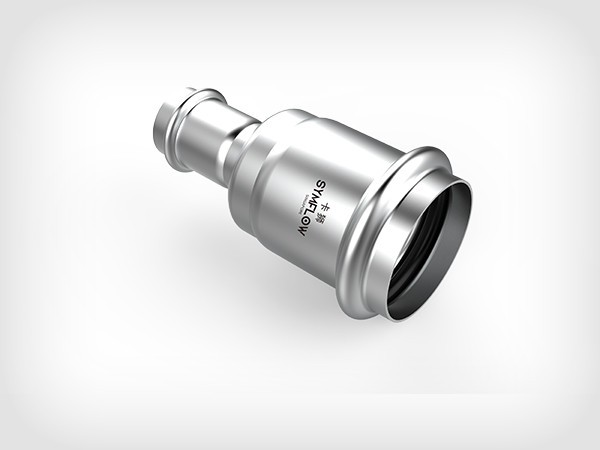 不銹鋼卡壓式異徑直接頭